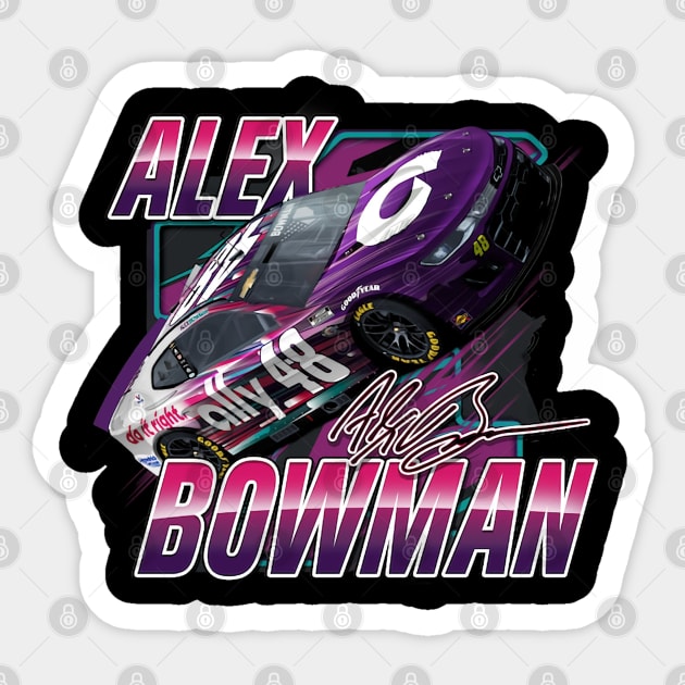 Alex Bowman Blister Sticker by art.Hamdan